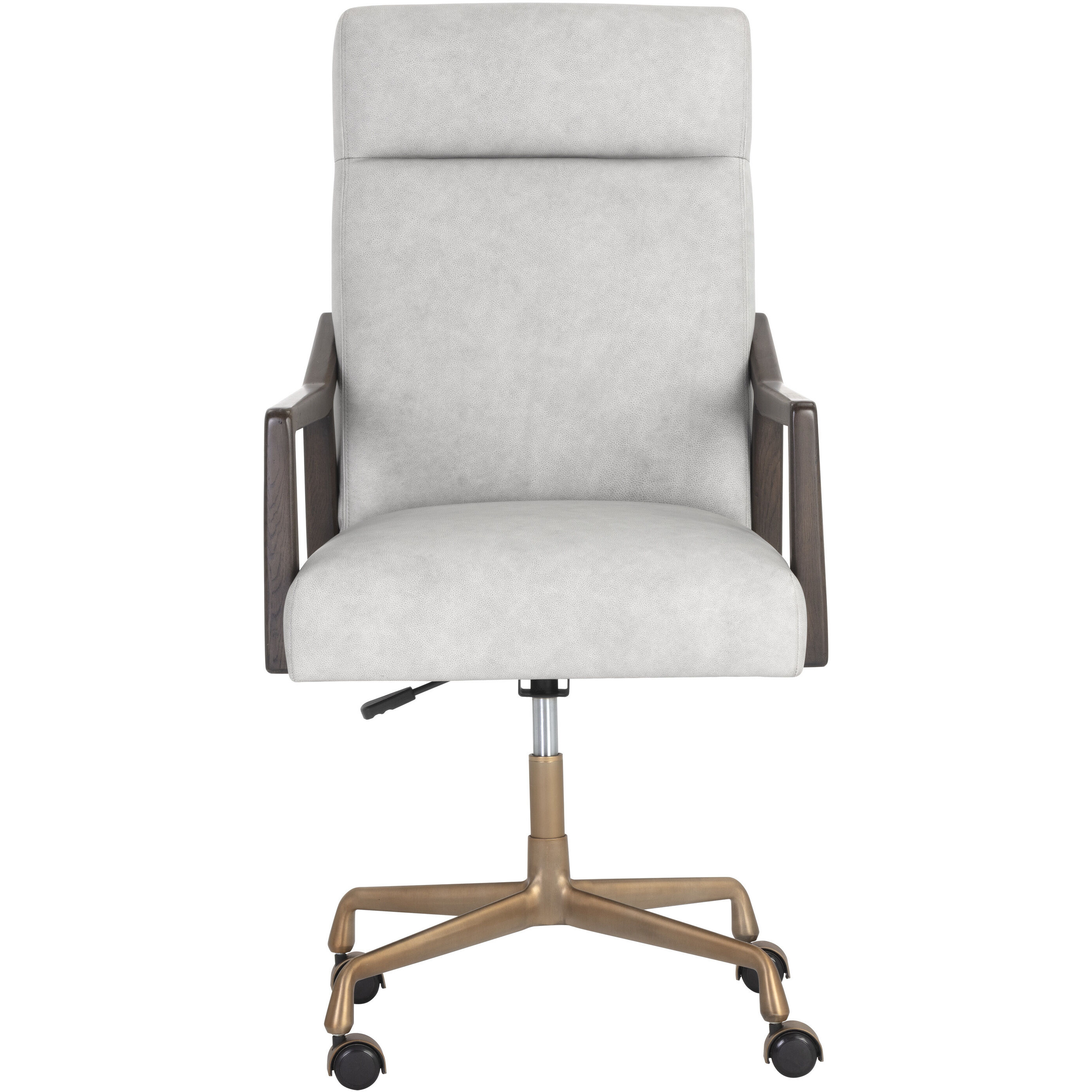 Collin Brown / Saloon Light Grey Leather Office Chair